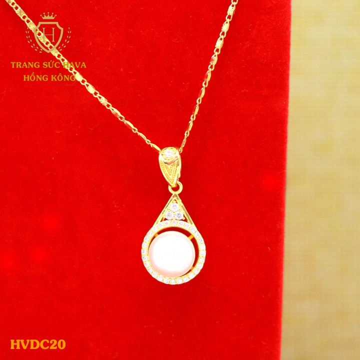 สร้อยคอมุกชุบทองคุณภาพสูงสําหรับผู้หญิง - Hava Hong Kong Jewelry - HVDC20