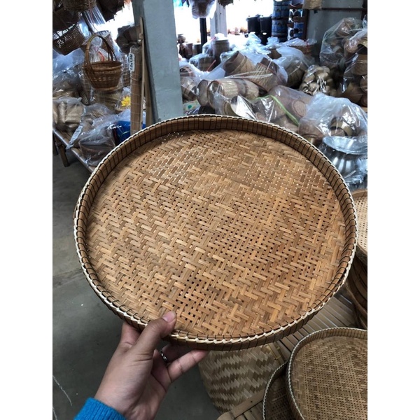 กระด้งร่อนปลายข้าว ขนาด 40cm  เขิง ร่อนเศษหญ้า เศษผง  กระด้ง สินค้าหัตถกรรม