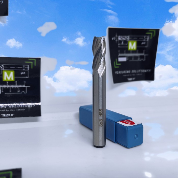 Ms7 EndMill HSS 8mm 4flute end Mill เส้นผ่านศูนย์กลาง 8 มม.