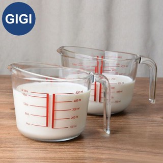 GIGI ถ้วยตวง เหยือกตวง ทำจากแก้วอย่างหนา แก้วตวง ขนาด 250 - 500 - 1000 ml