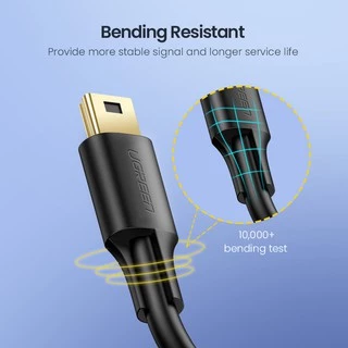 Ugreen สายชาร์จ USB ขนาดเล็ก เป็น USB สําหรับเครื่องเล่น MP3 MP4 DVR GPS กล้องดิจิทัล HDD Mini USB