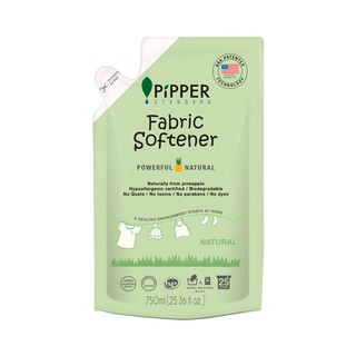 Pipper Standard ผลิตภัณฑ์ปรับผ้านุ่ม สูตรอ่อนโยน กลิ่นธรรมชาติ Refill Fabric Softener Natural Scent (750ml)