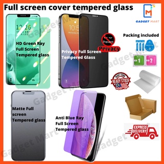 ฟิล์มกระจกนิรภัยกันรอยหน้าจอ HD เนื้อแมตต์ สีฟ้า เขียวใส สําหรับ OPPO A83 A77 A73 A57 A39 A37 A33