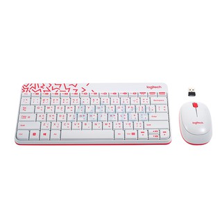 (2in1) Wireless LOGITECH (MK240)Nano White