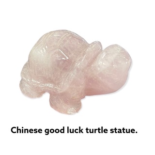 Chinese  Goodluck turtle เต่าจีน Goodluck ทำจากโรสควอตซ์