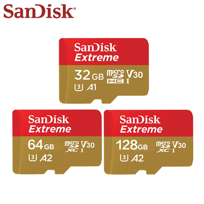 SanDisk TF Card 128GB Extreme Micro SD Card V30 32GB 64GB Memory Card
