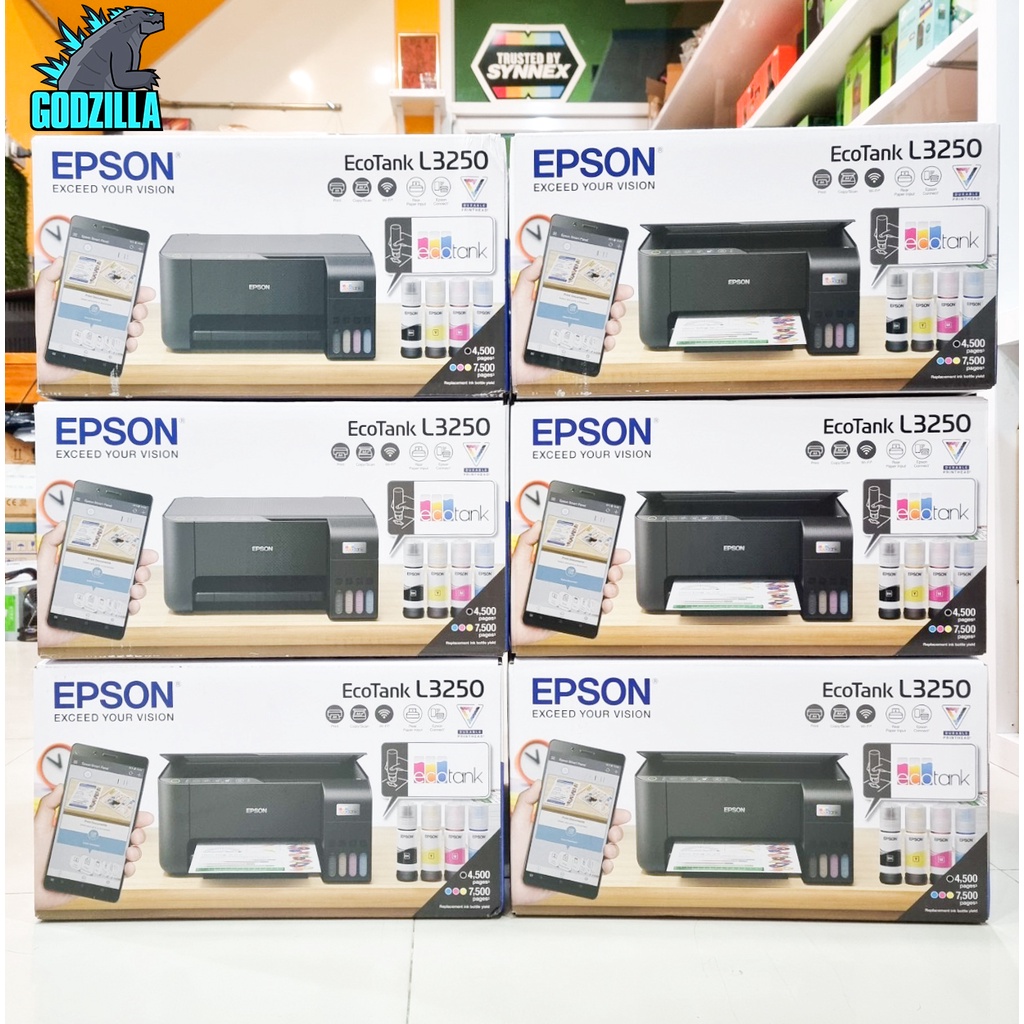 (หมึกแท้) ปริ้นเตอร์ Epson L3250 Wifi  Ecotank All-in-One  Ink Tank