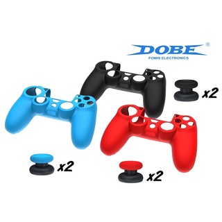 ซิลิโคนจอย PS4 DOBE ซิลิโคนอนาล็อกเสริมสูง Silicone for Ps4 Silicone Ps4 Controller Silicone 2 in 1 Protection Set