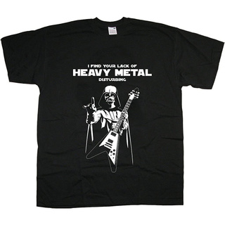 เสื้อยืดโอเวอร์ไซส์เสื้อยืด พิมพ์ลาย Darth Vader Heavy Thrash Metal Rock Music ขนาดใหญ่ สําหรับผู้ชายS-3XL