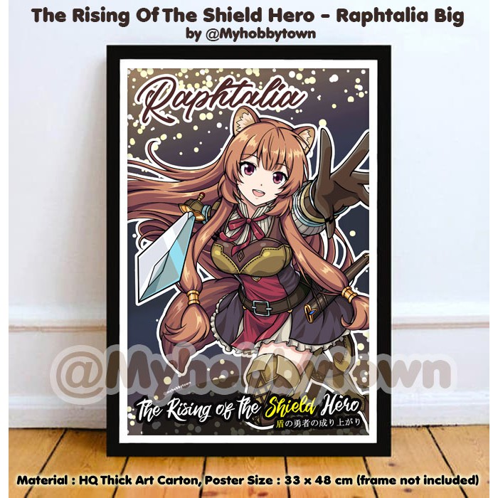 โปสเตอร์อนิเมะสําหรับผู้ใหญ่ The Shield Hero Tate no Yuusha Raphtalia