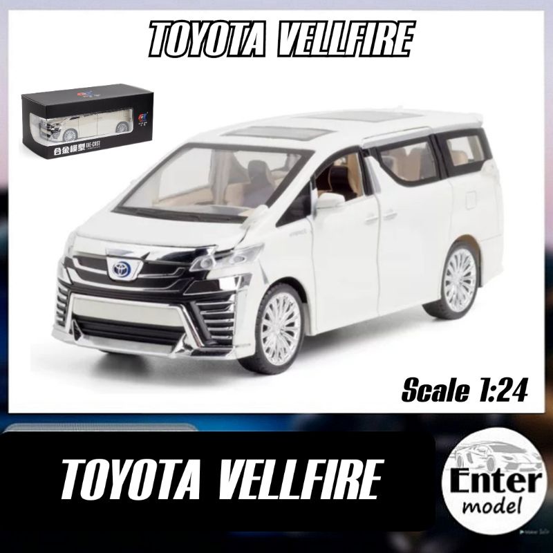 โมเดลรถ TOYOTA VELLFIRE (คันใหญ่ มีกล่อง) ยาว20cm สเกล 124 พร้อมส่ง ...