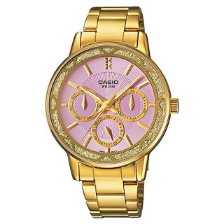  Casio Standard นาฬิกาข้อมือสุภาพสตรี สีม่วง สายแสตนเลส รุ่น LTP-2087G-6AVDF