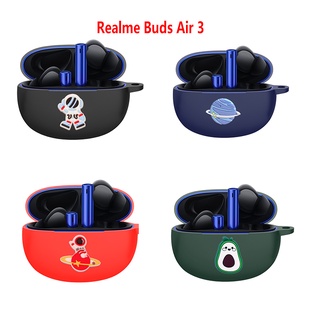 เคสหูฟัง ลายการ์ตูน พร้อมตะขอ สําหรับ Realme Buds Air 3 Realme Buds Air 3