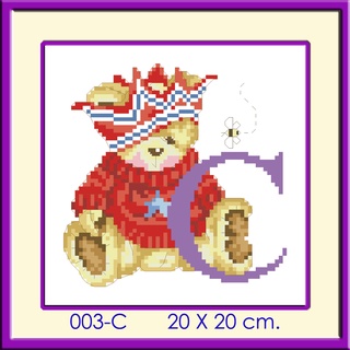 ชุดปักครอสติช iamcrossstitch รหัสสินค้า C  ขนาด 20x20 cm.