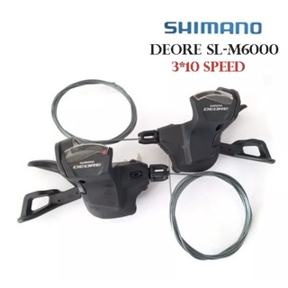 ชิพเตอร์ มือเกียร์ SHIMANO DEORE SL-M 6000 มือเกียร์จักรยาน ซ้าย/ขวา 3x10 สปีด Made in Japan