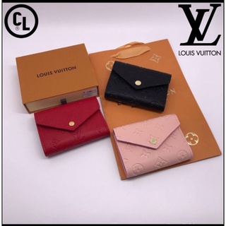 กระเป๋าสตางค์ใบสั้น สไตล์หลุยส์ louis Vuitton หลุยส์เกรดพรีเมี่ยม กระเป๋าสตางค์แบบพับ พร้อมกล่องแบรนด์