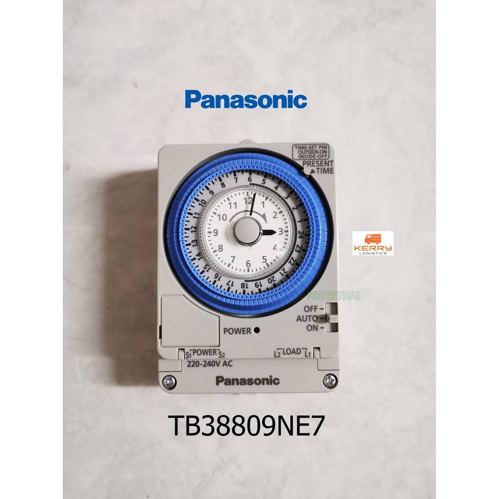 Panasonic TB38809NE7 นาฬิกาตั้งเวลา  พานาโซนิค 24 ชั่วโมง มีแบตเตอรี่สำรองไฟ
