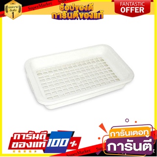 ถาดพลาสติกเหลี่ยม 11 นิ้ว JCJ 1150 อุปกรณ์ใส่อาหาร RECTANGLE PLASTIC TRAY JCJ 1150 11IN