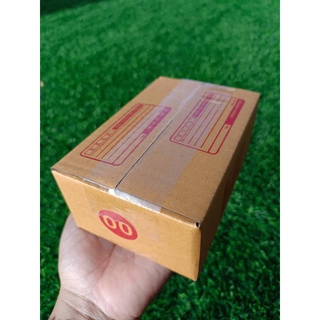กล่องเบอร์ 00 มีพิมพ์ปะหน้า ขนาด 9.5x14x6 cm. แพค20ใบ