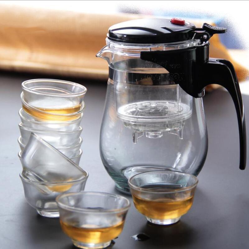กาน้ำชงชา กาน้ำชาทรงกลมแบบใส มีที่กรองสแตนเลส Glass teapot​ กาน้ำชาแบบพกพา750ml-526 - รูปที่ 7