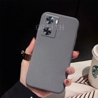 New เคสโทรศัพท์ OPPO A57 4G 2022 / A77 5G / A96 4G / A76 / A16e / Find X5 Pro Luxury TPU Silicone Matte Soft Case Camera Lens Protection Cover เคส OppoA57