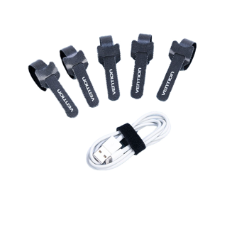 โปรโมชั่น : ส่งไวจากไทยVention สายรัดจัดเก็บสายชาร์จ สาย HDMI สายเมาส์ 1 ชิ้น
