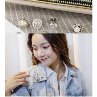 พร้อมส่งจร้าาาา set 10 ชิ้น!!! มี VDO สินค้าจริง เข็มกลัดติดเสื้อ set 10 ชิ้น