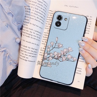 In Stock เคสโทรศัพท์ Samsung Galaxy A03 A03S A52S S21 FE M52 5G 2022 NEW Phone Casing Magnolia Flower Hard Case Lens Shockproof Protective Case เคส