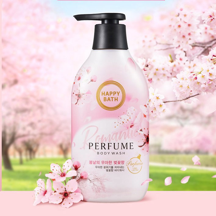 HAPPY BATH Romantic Cherry Blossom Perfume Body Wash 900g