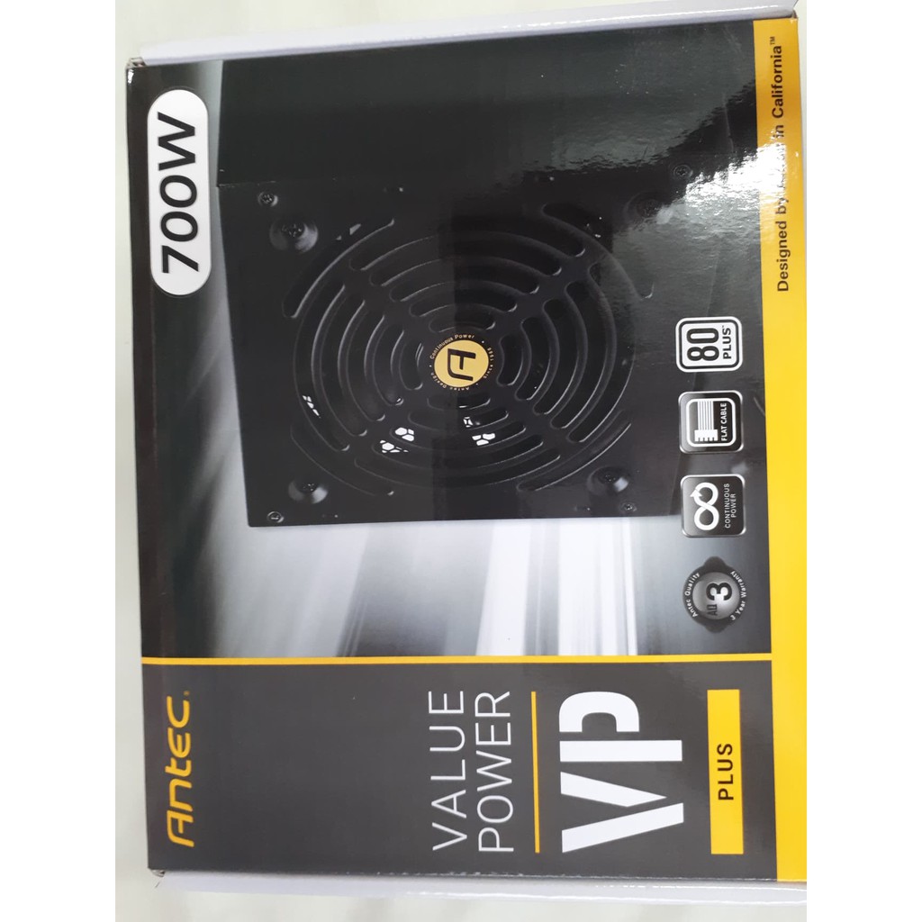 ANTEC VP700P Plus 700W (80+ White) แกะจากคอมประกอบไม่โดนไฟประกันjib 5/24 ราคาประหยัด