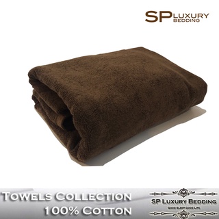 SP Luxury ผ้าขนหนูสีน้ำตาล 12 ปอนด์ ขนาด 27x54 นิ้ว เกรดโรงแรม