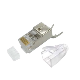 Link US-1070S Shield Cat 6A RJ45 Modular Plug W/Boot With Pre-Insert bar บรรจุ 1 หัว / Pkg