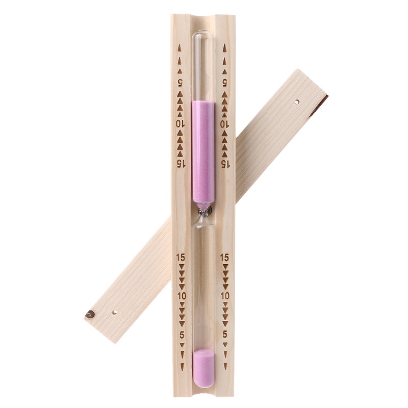 ซีอิน ติดผนังหมุน 15 นาทีนาฬิกาทรายจับเวลาพร้อมทรายสีชมพูสําหรับห้องซาวน่า สปา - รูปที่ 2