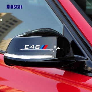 2pcs car rearview mirror sticker for bmw E30 E34 E36 E39 E46 E60 E61E87 E90 E83 F10 F20 F21 F30 F35