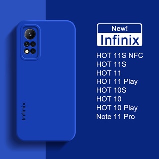 เคสซิลิโคนนิ่ม สําหรับ Infinix HOT 11 Play 11S NFC Note 11 Pro 10 12 Play 10S