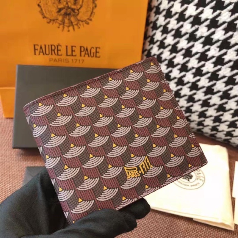 🔥พร้อมส่งเฉพาะสีแดง🔥กระเป๋าสตางค์ Faure le page wallet