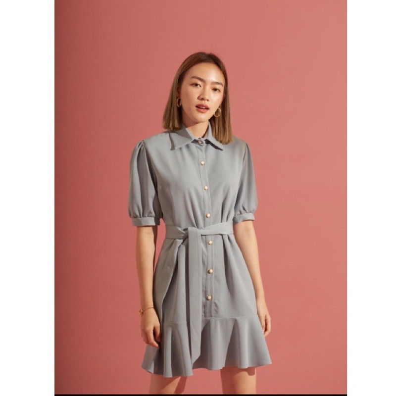 New with tag Kimberly dress สีฟ้า “Mandarin bule brand”