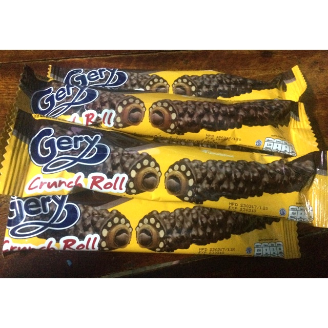 Gery Crunch Roll เวเฟอร์โรลช็อกโกแลต