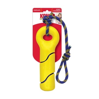 Kong Squeeze Tennis Buoy with Rope ของเล่นสัตว์เลี้ยง ลอยน้ำได้