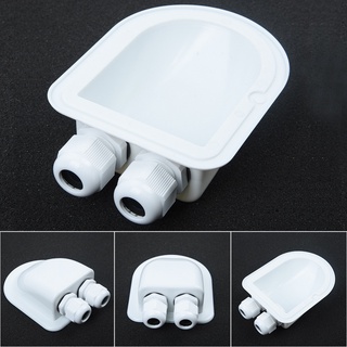 【Bsst】Roof Wire Entry Gland Box RV Yacht Boat Motorhome White Cable Solar Panel#tool promotion