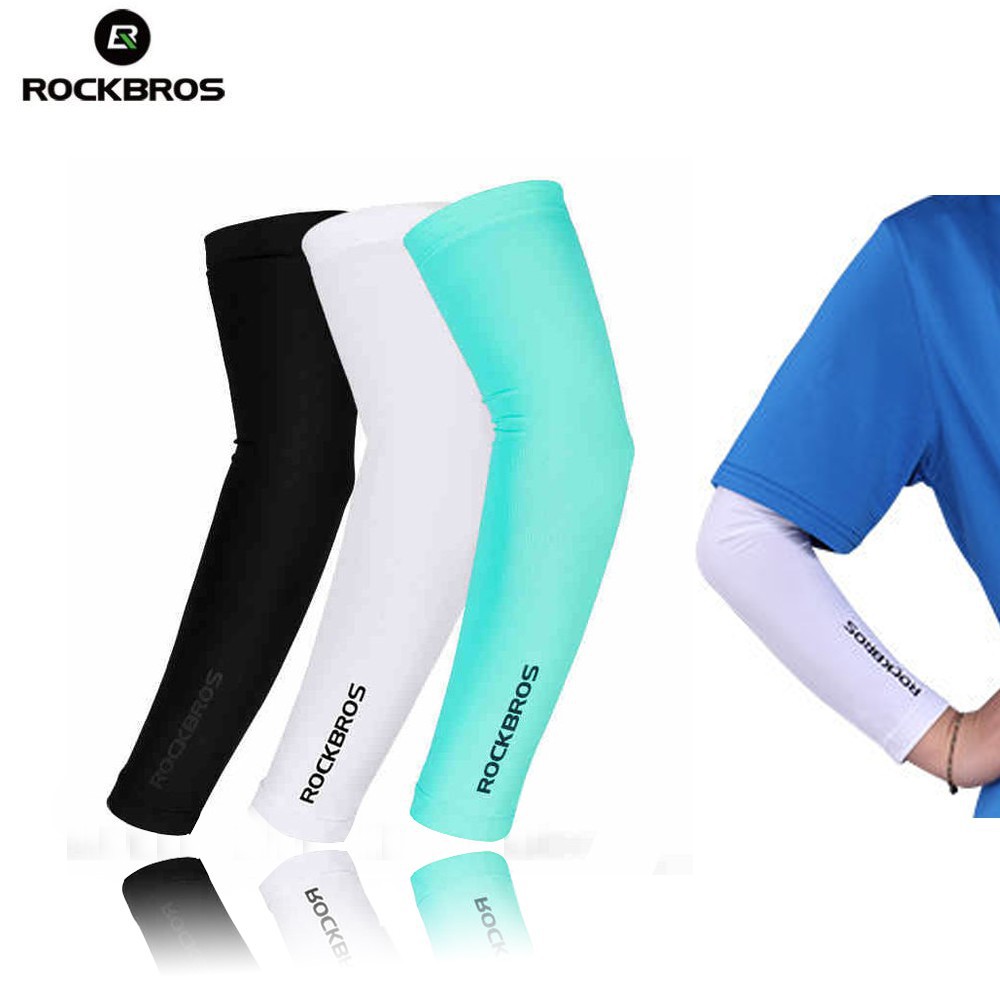 ROCKBROS ปลอกแขนป้องกันรังสียูวีสำหรับขี่จักรยาน