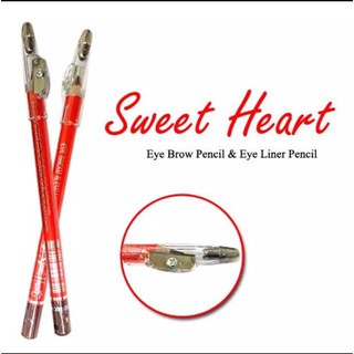 ราคาดินสอเขียนคิ้ว พร้อมกบเหลา Sweet Heart eye brow & eyeliner pecil สวีทฮาร์ท