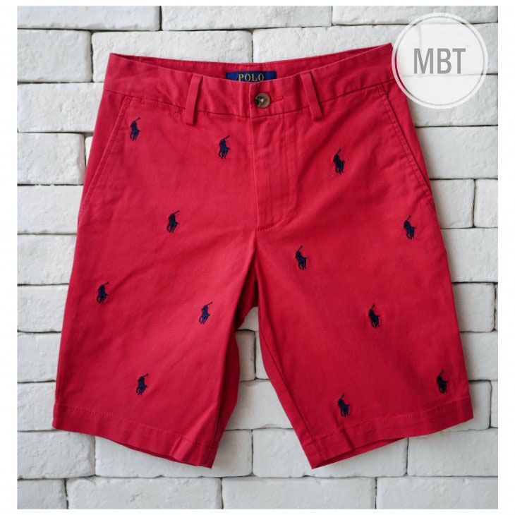 POLO RALPH LAUREN BOYS POLO PONY STRETCH CHINO SHORT กางเกงขาสั้น