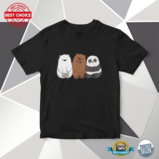 เสื้อยืด พิมพ์ลาย WE BARE BEAR คุณภาพสูง แฟชั่นสําหรับผู้ชาย