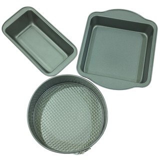 New Morning  3-piece Baking Pans Set ชุดถาดอบแ 3 ชิ้น NS24-Black