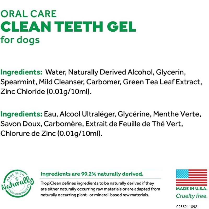 🔥 ฮ่าๆ ถูกที่สุด! ! 🔥 TropiClean Fresh Breath No Brushing Oral Care Gel for Pets - Removes Plaque &amp; Tartar Without Bru