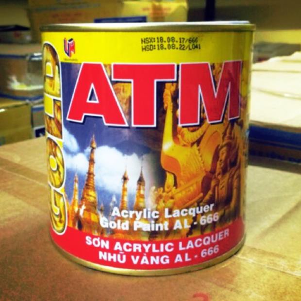 ATM 666 gold emulsion สีน้ํามัน (~300gr)
