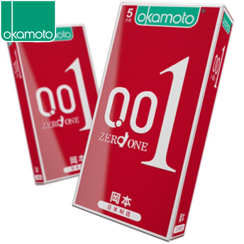 Okamoto 001 ถุงยางอนามัยโพลีเอธาน 0.01 แบบบาง 5 ชิ้น 54 มม. | Shopee  Thailand