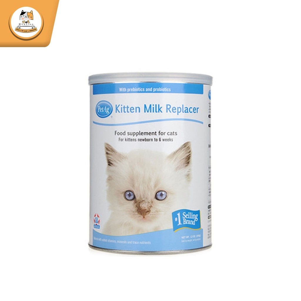 Cat Station PetAg KMR Powder นมแพะผง นมแพะสำหรับแมวและสุนัข วัตถุดิบจากธรรมชาติ 100 % ขนาด 340 กรัม 