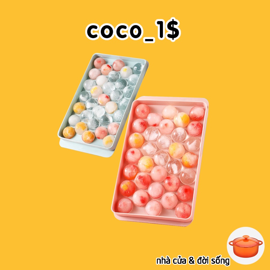 [COCO1$] ถาดทําน้ําแข็งทรงกลม 33 เซลล์ CC02SP010